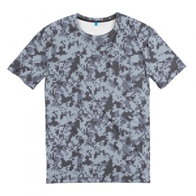 Мужская футболка 3D с принтом камуфляж 1 в Екатеринбурге, 100% полиэфир | прямой крой, круглый вырез горловины, длина до линии бедер | армия | война | камуфляж | милитари | пиксель