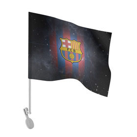 Флаг для автомобиля с принтом Я фанат fc Barcelona! в Екатеринбурге, 100% полиэстер | Размер: 30*21 см | barcelona | fc | барса | барселона | футбол