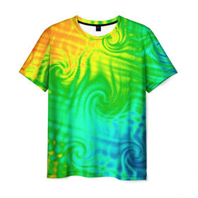 Мужская футболка 3D с принтом Цвет-2 в Екатеринбурге, 100% полиэфир | прямой крой, круглый вырез горловины, длина до линии бедер | baphomet.by | дмитрий данилин | цвет 2