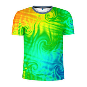 Мужская футболка 3D спортивная с принтом Цвет-2 в Екатеринбурге, 100% полиэстер с улучшенными характеристиками | приталенный силуэт, круглая горловина, широкие плечи, сужается к линии бедра | baphomet.by | дмитрий данилин | цвет 2