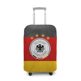 Чехол для чемодана 3D с принтом Сборная Германии в Екатеринбурге, 86% полиэфир, 14% спандекс | двустороннее нанесение принта, прорези для ручек и колес | germany | германия | футбольная форма