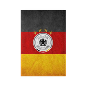 Обложка для паспорта матовая кожа с принтом Сборная Германии в Екатеринбурге, натуральная матовая кожа | размер 19,3 х 13,7 см; прозрачные пластиковые крепления | germany | германия | футбольная форма