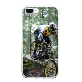 Чехол для iPhone 7Plus/8 Plus матовый с принтом Велоспорт гонка в Екатеринбурге, Силикон | Область печати: задняя сторона чехла, без боковых панелей | велик | велосипед | гонка | горы | деревья | железный конь | колесо | лес | лисапед | природа | ровер | спорт | спортсмен | стальной конь | тандем | трицикл | шлем