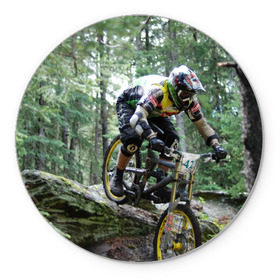 Коврик круглый с принтом Велоспорт гонка в Екатеринбурге, резина и полиэстер | круглая форма, изображение наносится на всю лицевую часть | Тематика изображения на принте: велик | велосипед | гонка | горы | деревья | железный конь | колесо | лес | лисапед | природа | ровер | спорт | спортсмен | стальной конь | тандем | трицикл | шлем
