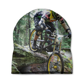 Шапка 3D с принтом Велоспорт гонка в Екатеринбурге, 100% полиэстер | универсальный размер, печать по всей поверхности изделия | велик | велосипед | гонка | горы | деревья | железный конь | колесо | лес | лисапед | природа | ровер | спорт | спортсмен | стальной конь | тандем | трицикл | шлем