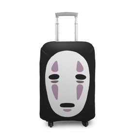 Чехол для чемодана 3D с принтом Face в Екатеринбурге, 86% полиэфир, 14% спандекс | двустороннее нанесение принта, прорези для ручек и колес | anime | spirited away | аниме | миадзяки | унесенные призраками