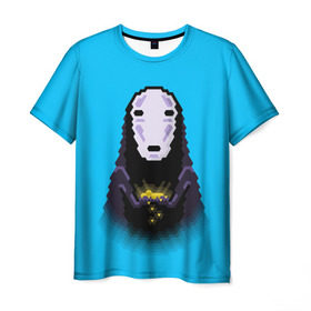Мужская футболка 3D с принтом Anime в Екатеринбурге, 100% полиэфир | прямой крой, круглый вырез горловины, длина до линии бедер | anime | spirited away | аниме | миадзяки | унесенные призраками