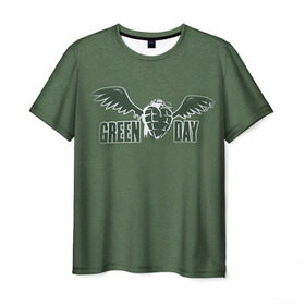 Мужская футболка 3D с принтом Green Day 5 в Екатеринбурге, 100% полиэфир | прямой крой, круглый вырез горловины, длина до линии бедер | american idiot | green day | грин дей | грин дэй