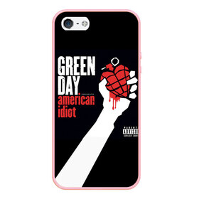 Чехол для iPhone 5/5S матовый с принтом Green Day 3 в Екатеринбурге, Силикон | Область печати: задняя сторона чехла, без боковых панелей | american idiot | green day | грин дей | грин дэй