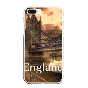 Чехол для iPhone 7Plus/8 Plus матовый с принтом England (Англия) в Екатеринбурге, Силикон | Область печати: задняя сторона чехла, без боковых панелей | england | london | англия | британия | великобритания | владычица морей | вода | город | гостеприимный | дождей | клевый | красивый | лилия | лондон | мост | на темзе | окна | пасмурно | прикольный | река