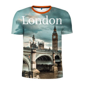 Мужская футболка 3D спортивная с принтом London в Екатеринбурге, 100% полиэстер с улучшенными характеристиками | приталенный силуэт, круглая горловина, широкие плечи, сужается к линии бедра | england | london | vjcn. биг бен | англия | британия | великобритания | владычица морей | город | гостеприимный | дождей | клевый | красивый | лилия | лондон | на темзе | окна | прикольный | столица | тауэр