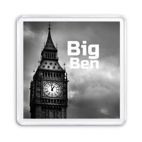 Магнит 55*55 с принтом Big Ben в Екатеринбурге, Пластик | Размер: 65*65 мм; Размер печати: 55*55 мм | england | london | англия | биг бен | лондон