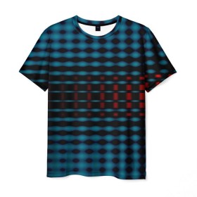 Мужская футболка 3D с принтом focal spot в Екатеринбурге, 100% полиэфир | прямой крой, круглый вырез горловины, длина до линии бедер | Тематика изображения на принте: dot | pattern | point | абстракция | точки | узоры