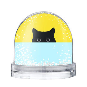Снежный шар с принтом Кот спрятался в Екатеринбурге, Пластик | Изображение внутри шара печатается на глянцевой фотобумаге с двух сторон | 3d | cat | kitty | животные | иллюстрация | киса | кот | кот спрятался | котенок | котэ | кошка | минимализм | рисунок | цифровое искусство
