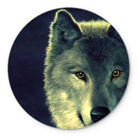Коврик круглый с принтом Серый волк в Екатеринбурге, резина и полиэстер | круглая форма, изображение наносится на всю лицевую часть | аука | бирюк | волк | волчара | волчица | волчок | глаза | животное | животные | зверь | зеленые | койот | млекопитающее | нос | санитар леса | серый | уши | фауна | фон | хищник | черный | шакал | шерсть