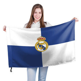 Флаг 3D с принтом Real Madrid №1! в Екатеринбурге, 100% полиэстер | плотность ткани — 95 г/м2, размер — 67 х 109 см. Принт наносится с одной стороны | fc | fcb | lfp | real madrid | болельщикам | испания | испанская премьер лига | испанский | мадрид | реал | реал мадрид | футбольный клуб