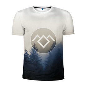 Мужская футболка 3D спортивная с принтом Twin Peaks в Екатеринбурге, 100% полиэстер с улучшенными характеристиками | приталенный силуэт, круглая горловина, широкие плечи, сужается к линии бедра | twin peaks | лес | лора палмер | ночь | огонь | сова | сосны | твин пикс