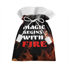 Подарочный 3D мешок с принтом Волшебство начинается с огня в Екатеринбурге, 100% полиэстер | Размер: 29*39 см | fire | magic | magic begins with fire | алфавит | английский | большие | буквы | волшебство | горит | клевая | надпись | начинается | огонь | пожар | прикольная | с огня | слово | цитата