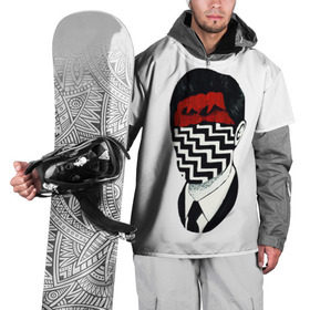 Накидка на куртку 3D с принтом Твин Пикс в Екатеринбурге, 100% полиэстер |  | twin peaks | дэвид линч | совы | твин пикс | чертовски хороший кофе