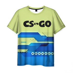 Мужская футболка 3D с принтом CS-GO в Екатеринбурге, 100% полиэфир | прямой крой, круглый вырез горловины, длина до линии бедер | csgo | контра | кс | ксго