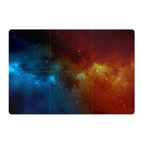 Магнитный плакат 3Х2 с принтом Столкновение вселенных в Екатеринбурге, Полимерный материал с магнитным слоем | 6 деталей размером 9*9 см | nebula | звезды | туманность