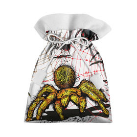 Подарочный 3D мешок с принтом Тарантул в Екатеринбурге, 100% полиэстер | Размер: 29*39 см | Тематика изображения на принте: spider | паук | паутина | тарантул