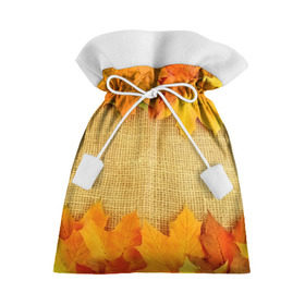 Подарочный 3D мешок с принтом Foliage в Екатеринбурге, 100% полиэстер | Размер: 29*39 см | Тематика изображения на принте: листья | осень