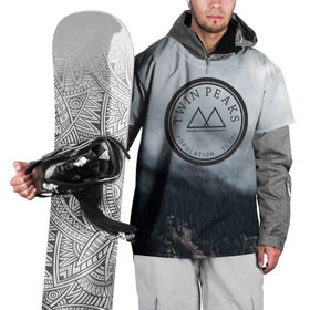 Накидка на куртку 3D с принтом Twin Peaks в Екатеринбурге, 100% полиэстер |  | Тематика изображения на принте: twin peaks | дэвид линч | лес | лора палмер | сова | твин пикс | туман