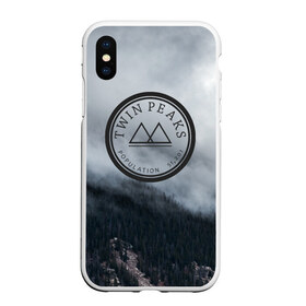 Чехол для iPhone XS Max матовый с принтом Twin Peaks в Екатеринбурге, Силикон | Область печати: задняя сторона чехла, без боковых панелей | twin peaks | дэвид линч | лес | лора палмер | сова | твин пикс | туман