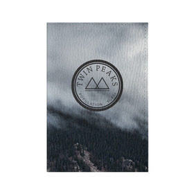 Обложка для паспорта матовая кожа с принтом Twin Peaks в Екатеринбурге, натуральная матовая кожа | размер 19,3 х 13,7 см; прозрачные пластиковые крепления | Тематика изображения на принте: twin peaks | дэвид линч | лес | лора палмер | сова | твин пикс | туман
