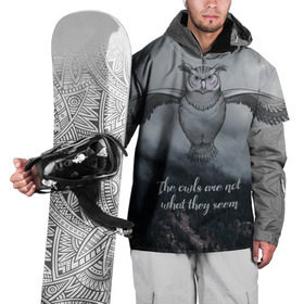 Накидка на куртку 3D с принтом Twin Peaks в Екатеринбурге, 100% полиэстер |  | Тематика изображения на принте: twin peaks | дэвид линч | лес | лора палмер | сова | твин пикс | туман