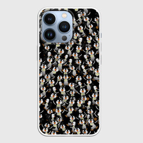 Чехол для iPhone 13 Pro с принтом Дурацкие пингвины в Екатеринбурге,  |  | антарктида | антарктика | пингвин | полюс | полярник | птенец | птицы | толпа
