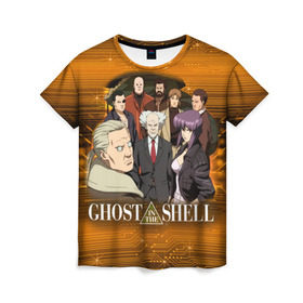 Женская футболка 3D с принтом Ghost In The Shell 17 в Екатеринбурге, 100% полиэфир ( синтетическое хлопкоподобное полотно) | прямой крой, круглый вырез горловины, длина до линии бедер | 
