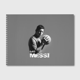 Альбом для рисования с принтом Leo Messi в Екатеринбурге, 100% бумага
 | матовая бумага, плотность 200 мг. | Тематика изображения на принте: barcelona | spanish | аргентина | барселона | испания | лео | месси | мяч | футбол | футболист