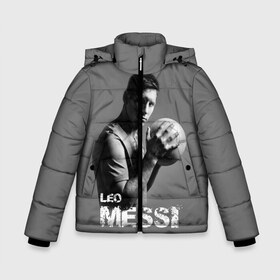 Зимняя куртка для мальчиков 3D с принтом Leo Messi в Екатеринбурге, ткань верха — 100% полиэстер; подклад — 100% полиэстер, утеплитель — 100% полиэстер | длина ниже бедра, удлиненная спинка, воротник стойка и отстегивающийся капюшон. Есть боковые карманы с листочкой на кнопках, утяжки по низу изделия и внутренний карман на молнии. 

Предусмотрены светоотражающий принт на спинке, радужный светоотражающий элемент на пуллере молнии и на резинке для утяжки | barcelona | spanish | аргентина | барселона | испания | лео | месси | мяч | футбол | футболист