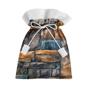 Подарочный 3D мешок с принтом Камни в Екатеринбурге, 100% полиэстер | Размер: 29*39 см | абстракция | камень | кирпич | кладка | мозаика | облицовка | текстура