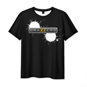 Мужская футболка 3D с принтом Brazzers в Екатеринбурге, 100% полиэфир | прямой крой, круглый вырез горловины, длина до линии бедер | 3d | brazzers | new | vip | браззерс | новые | популярные | прикольные | тренд | хит