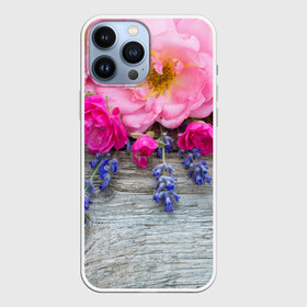 Чехол для iPhone 13 Pro Max с принтом Весенний аромат в Екатеринбурге,  |  | желтый | красный | любовь | новинки | подарок | розы | сердце | текстура | тюльпаны | цветы