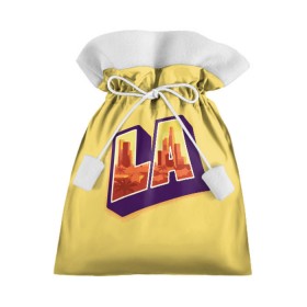 Подарочный 3D мешок с принтом Лос-Анджелес в Екатеринбурге, 100% полиэстер | Размер: 29*39 см | california | los angeles | usa | америка | калифорния | лос анджелес | сша