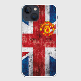 Чехол для iPhone 13 mini с принтом Красные дьяволы в Екатеринбурге,  |  | 3d | british | manchester united | mu | new | англия | великобритания | игра | красные дьяволы | лондон | манчестер | манчестер юнайтед | мю | новые | популярные | прикольные | флаг британии | футбол