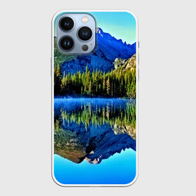 Чехол для iPhone 13 Pro Max с принтом Switzerland в Екатеринбурге,  |  | kander valley | switzerland | вечер | вода | горы | деревья | зима | лес | огни | озеро | парк | подсветка | снег | швейцария