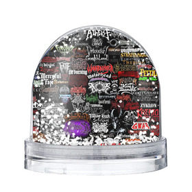 Снежный шар с принтом Hard Rock в Екатеринбурге, Пластик | Изображение внутри шара печатается на глянцевой фотобумаге с двух сторон | music | rock | rock and roll | музыка | рок