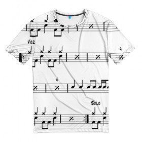 Мужская футболка 3D с принтом I LOVE ROCK AND ROLL в Екатеринбурге, 100% полиэфир | прямой крой, круглый вырез горловины, длина до линии бедер | music | rock | rock and roll | музыка | рок
