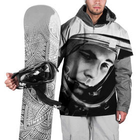 Накидка на куртку 3D с принтом Юрий Гагарин в Екатеринбурге, 100% полиэстер |  | первый космонавт