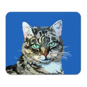 Коврик прямоугольный с принтом Котэ в Екатеринбурге, натуральный каучук | размер 230 х 185 мм; запечатка лицевой стороны | Тематика изображения на принте: cat | взгляд | глаза | животные | киска | кот | котёнок | кошка