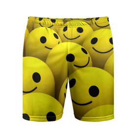 Мужские шорты 3D спортивные с принтом Счастливые смайлики в Екатеринбурге,  |  | no problems | smile | без проблем | весёлый | довольный | оптимизм | позитив | позитивный | радость | смайлики | смех | счастливый | счастье | улыбаться | улыбка | хорошее настроение