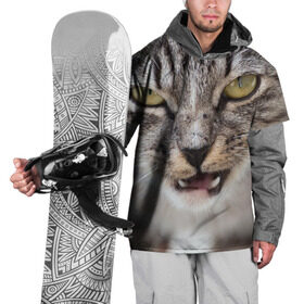 Накидка на куртку 3D с принтом Дерзкий котэ в Екатеринбурге, 100% полиэстер |  | грустный | добрый | животное | киса | киска | кот | котенок | котэ | кошка | красивый | лапа | лапка | ласковый | милый | моська | мурлыка | прикольный | смешной | унылый | усатый | шерсть