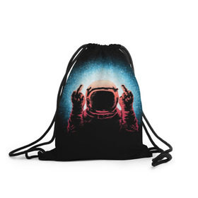 Рюкзак-мешок 3D с принтом Spaceman в Екатеринбурге, 100% полиэстер | плотность ткани — 200 г/м2, размер — 35 х 45 см; лямки — толстые шнурки, застежка на шнуровке, без карманов и подкладки | cosmic | galaxy | space | spaceman | астронавт | вселенная | галактика | космонавт | космос