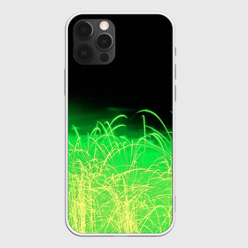 Чехол для iPhone 12 Pro Max с принтом Зеленые искры в Екатеринбурге, Силикон |  | 3d | абстракция | брызги | зеленый | искры | линии | полосы | прикольные | салют | свет | узоры | яркие