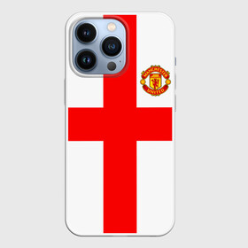 Чехол для iPhone 13 Pro с принтом Manchester united в Екатеринбурге,  |  | 3d | 3д | fc | manchester united | mu | англия | британия | игра | канониры | красные дьяволы | лондон | манчестер | мю | флаг | флаг британии | футбол | эмблема
